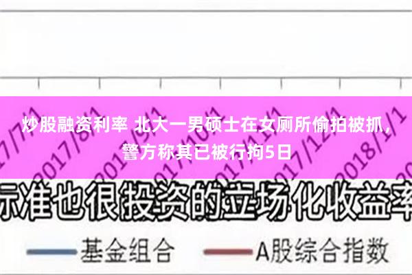 炒股融资利率 北大一男硕士在女厕所偷拍被抓,警方称其已被行拘5日