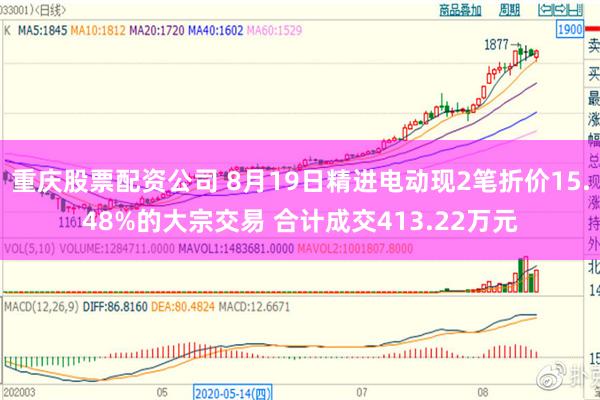 重庆股票配资公司 8月19日精进电动现2笔折价15.48%的大宗交易 合计成交413.22万元