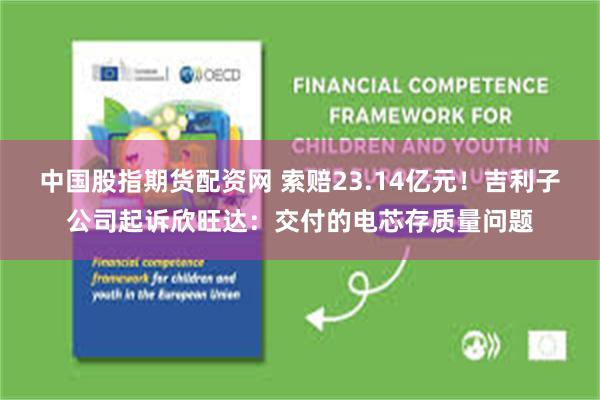 中国股指期货配资网 索赔23.14亿元！吉利子公司起诉欣旺达：交付的电芯存质量问题