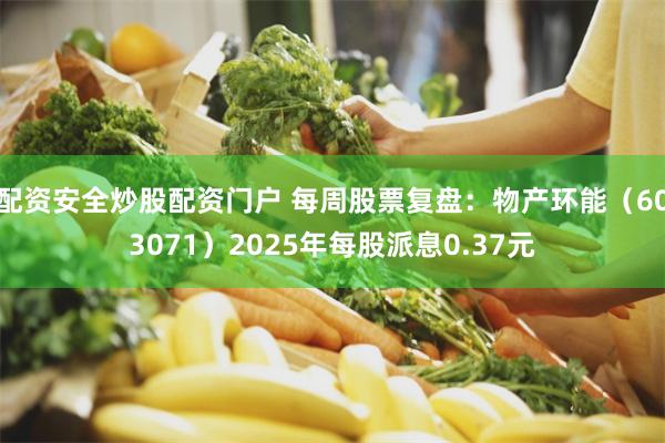 配资安全炒股配资门户 每周股票复盘：物产环能（603071）2025年每股派息0.37元