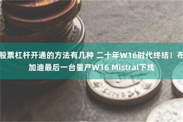 股票杠杆开通的方法有几种 二十年W16时代终结！布加迪最后一台量产W16 Mistral下线