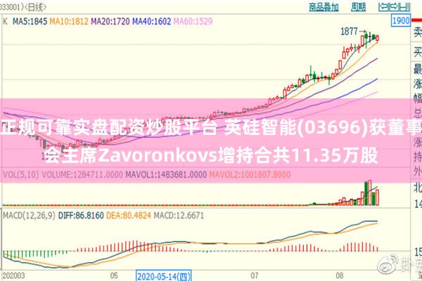 正规可靠实盘配资炒股平台 英硅智能(03696)获董事会主席Zavoronkovs增持合共11.35万股