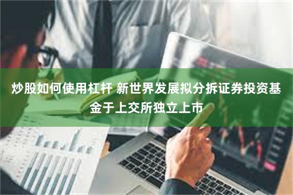 炒股如何使用杠杆 新世界发展拟分拆证券投资基金于上交所独立上市