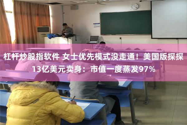 杠杆炒股指软件 女士优先模式没走通！美国版探探13亿美元卖身：市值一度蒸发97%